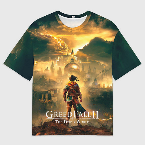 Мужская футболка оверсайз Герой Greedfall 2 the dying world / 3D-принт – фото 1