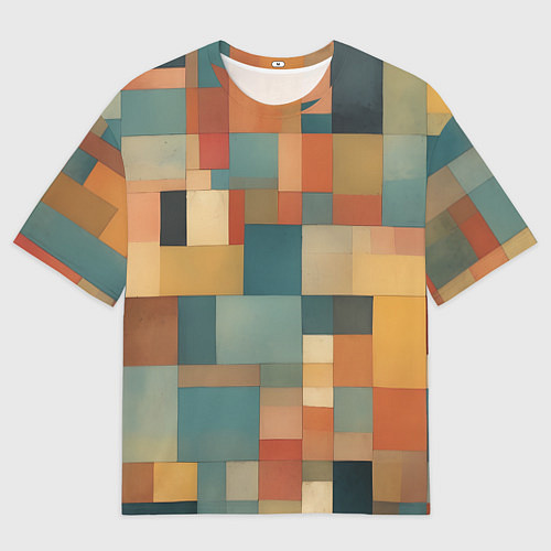 Мужская футболка оверсайз Inspired by Paul Klee / 3D-принт – фото 1