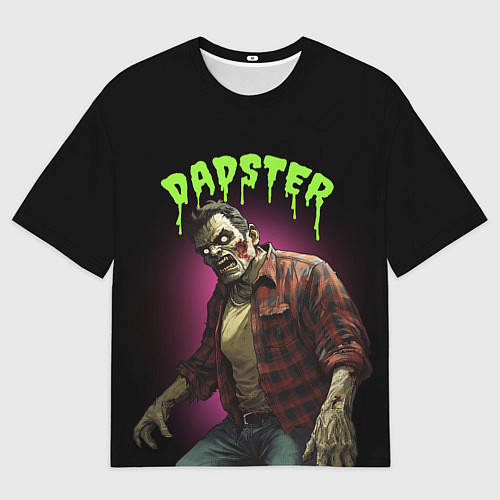 Мужская футболка оверсайз Dadster - zombie - на хэллоуин / 3D-принт – фото 1