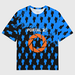 Мужская футболка оверсайз Portal человечки