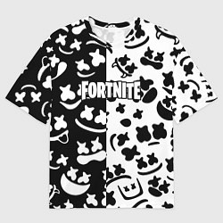 Футболка оверсайз мужская Fortnite patten Marshmello, цвет: 3D-принт