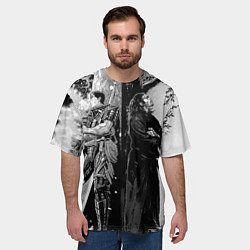 Футболка оверсайз мужская Berserk and Miyamoto Musashi, цвет: 3D-принт — фото 2