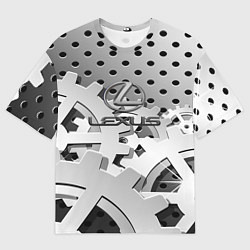 Мужская футболка оверсайз Lexus carbon steel