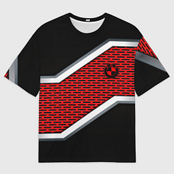 Футболка оверсайз мужская BMW geometry avto, цвет: 3D-принт