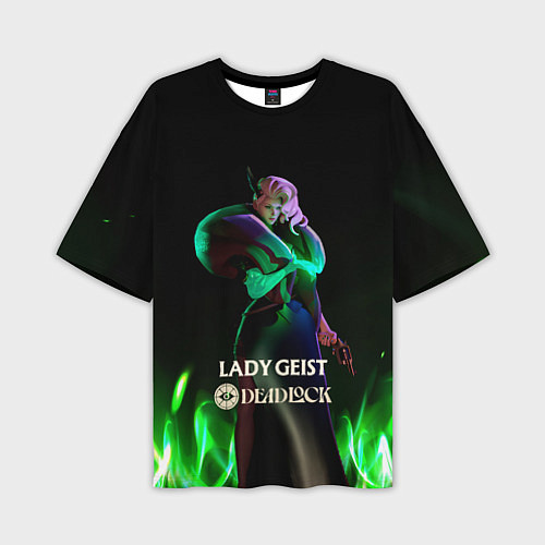 Мужская футболка оверсайз Lady Geist Deadlock / 3D-принт – фото 1