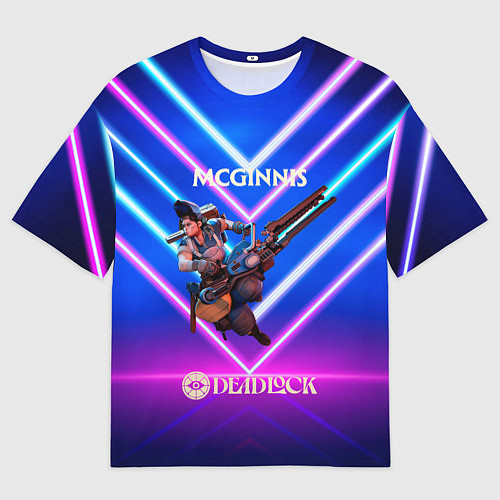Мужская футболка оверсайз McGinnis Deadlock / 3D-принт – фото 1