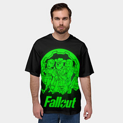 Футболка оверсайз мужская Fallout - movie heroes, цвет: 3D-принт — фото 2