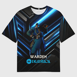 Мужская футболка оверсайз Deadlock Warden
