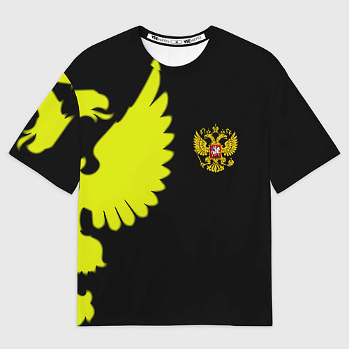 Мужская футболка оверсайз Герб РФ орёл / 3D-принт – фото 1