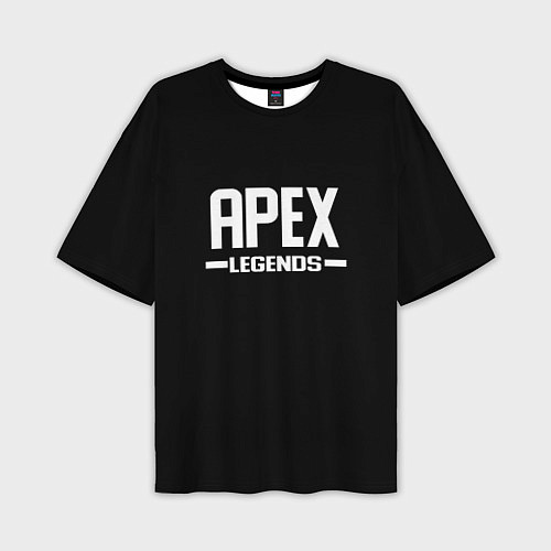 Мужская футболка оверсайз Apex legends logo white / 3D-принт – фото 1