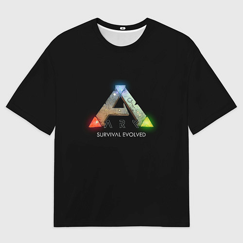 Мужская футболка оверсайз Ark: Survival Evolved logo rpg / 3D-принт – фото 1