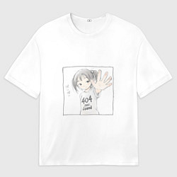 Футболка оверсайз мужская 404 error anime tag, цвет: 3D-принт