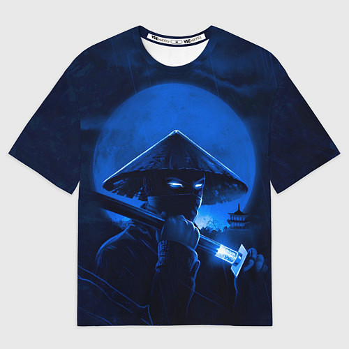 Мужская футболка оверсайз The coolness of a samurai / 3D-принт – фото 1