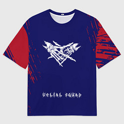 Мужская футболка оверсайз Velial squad abstract