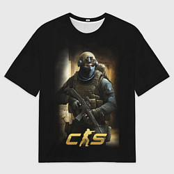 Мужская футболка оверсайз CS спецназовец