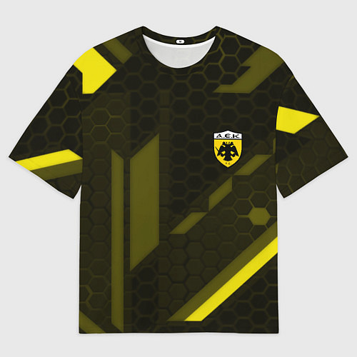 Мужская футболка оверсайз AEK fc geometry / 3D-принт – фото 1