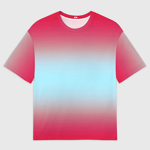 Мужская футболка оверсайз Текстура цветов градиента / 3D-принт – фото 1