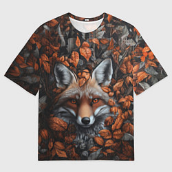 Мужская футболка оверсайз Оранжевоглазый лис