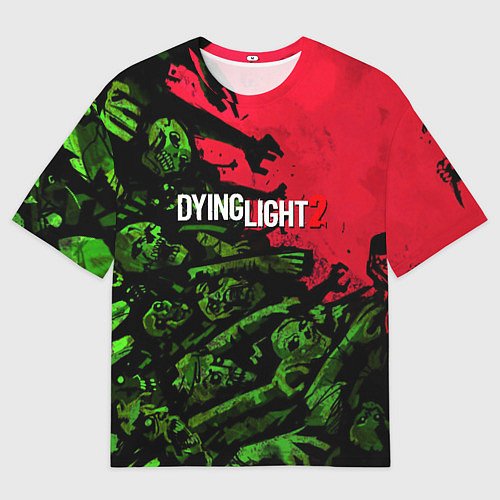 Мужская футболка оверсайз Dying Light 2 zombie / 3D-принт – фото 1