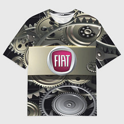 Мужская футболка оверсайз FIAT logo motors