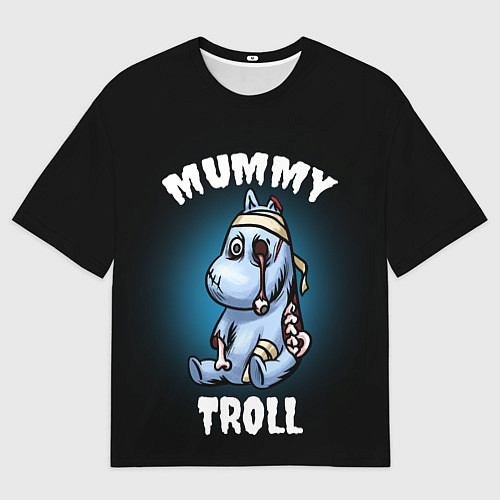 Мужская футболка оверсайз Mummy troll / 3D-принт – фото 1