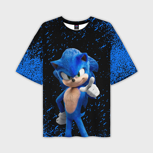 Мужская футболка оверсайз Sonic - sega / 3D-принт – фото 1