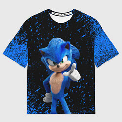 Футболка оверсайз мужская Sonic - sega, цвет: 3D-принт