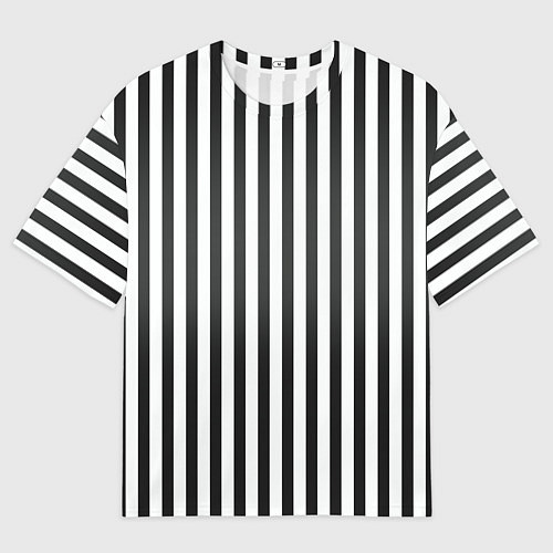 Мужская футболка оверсайз Полоски - Битлджус / 3D-принт – фото 1