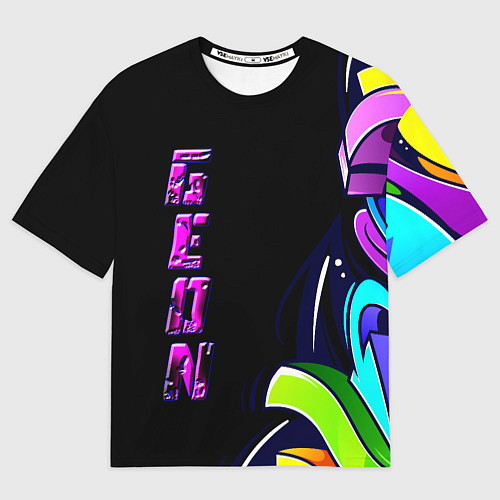 Мужская футболка оверсайз Geon Enduro graffitti / 3D-принт – фото 1