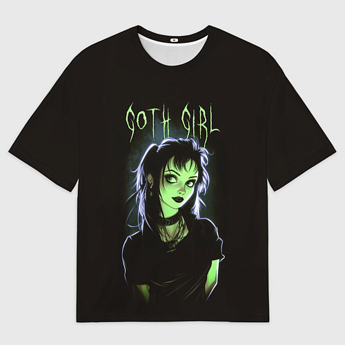 Мужская футболка оверсайз Goth girl - Beetlejuice / 3D-принт – фото 1