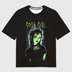 Мужская футболка оверсайз Goth girl - Beetlejuice
