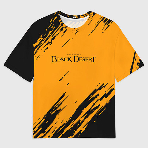 Мужская футболка оверсайз Black desert краски абстракция / 3D-принт – фото 1