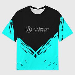 Мужская футболка оверсайз ArcheAge краски