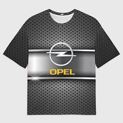 Мужская футболка оверсайз Opel carbon metal steel
