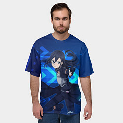 Футболка оверсайз мужская Кирито - Призрачная пуля, цвет: 3D-принт — фото 2