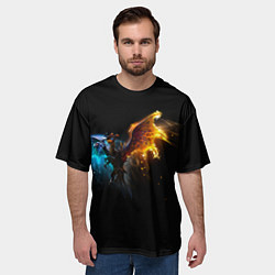 Футболка оверсайз мужская Jakiro дота 2, цвет: 3D-принт — фото 2