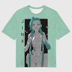Мужская футболка оверсайз Джинкс из Аркейн