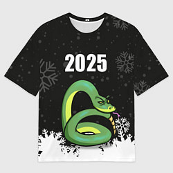 Мужская футболка оверсайз Змея - 2025