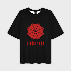 Мужская футболка оверсайз Biohazard resident game