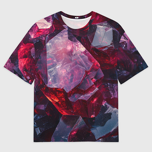 Мужская футболка оверсайз Драгоценный минерал / 3D-принт – фото 1