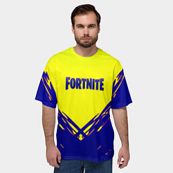 Футболка оверсайз мужская Fortnite краски абстракция, цвет: 3D-принт — фото 2