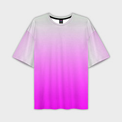 Футболка оверсайз мужская Gradient color pink, цвет: 3D-принт