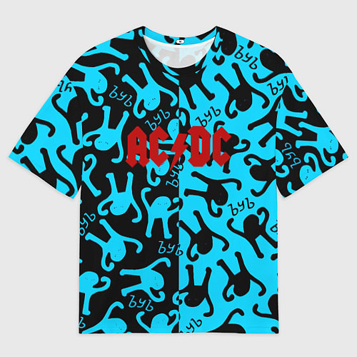Мужская футболка оверсайз ACDC mem party / 3D-принт – фото 1