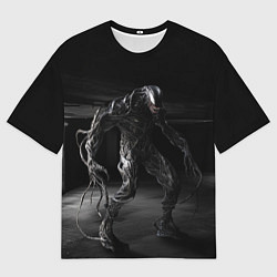 Мужская футболка оверсайз Веном в подвале