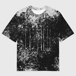 Мужская футболка оверсайз Deathstranding брызги красок