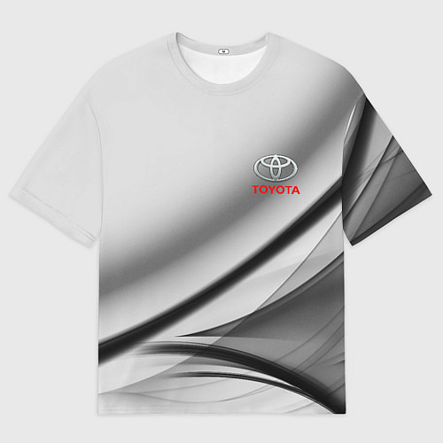 Мужская футболка оверсайз Toyota texrure grey / 3D-принт – фото 1