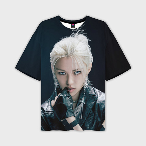 Мужская футболка оверсайз Stray Kids Felix Giant concept / 3D-принт – фото 1