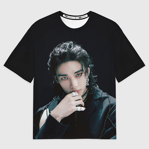 Мужская футболка оверсайз Stray Kids Hyunjin Giant concept / 3D-принт – фото 1