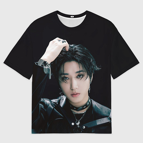 Мужская футболка оверсайз Stray Kids Han Giant concept / 3D-принт – фото 1