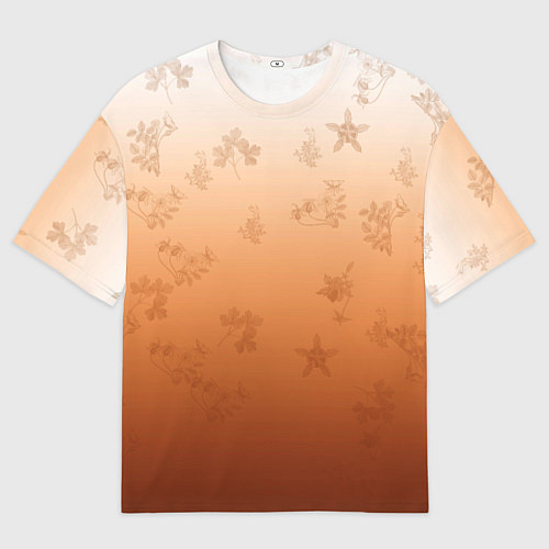 Мужская футболка оверсайз Осенний градиент / 3D-принт – фото 1